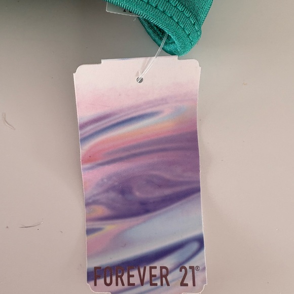 Forever 21 One-Piece Swimsuit – Teal Green L NWT - Picture 4 of 5